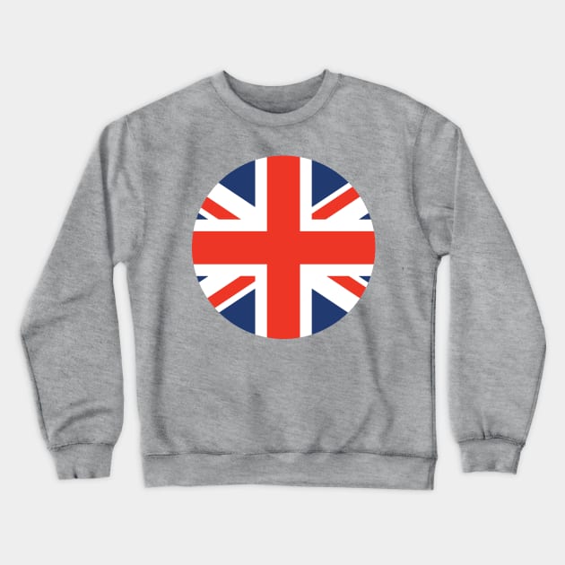 UK Flag Crewneck Sweatshirt by greenoriginals